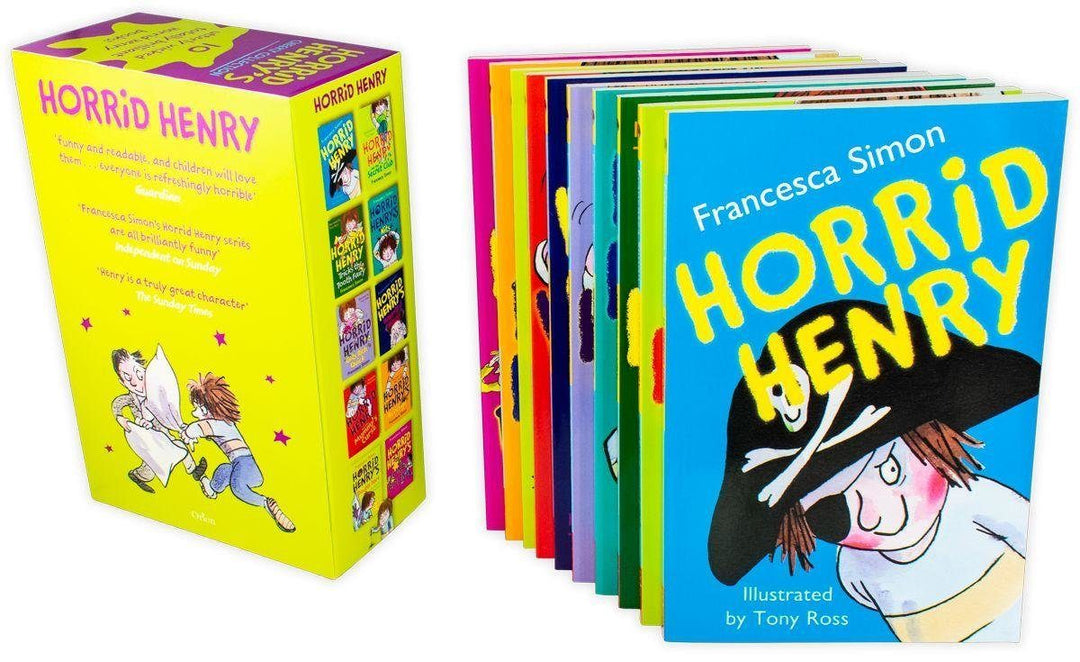 Horrid Henry Cheeky Collection 10 Book Set - Ages 7-9 - Paperback - Francesca Simon 7-9 Orion