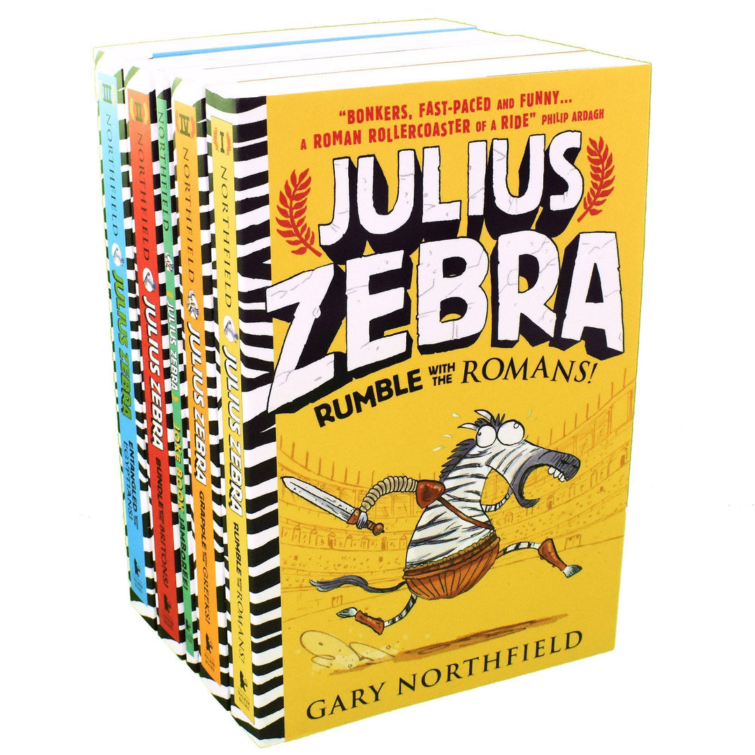 Julius Zebra 5 Kids Books Children Collection - Ages 7-9 - Paperback - Gary Northfield 7-9 Walker Books