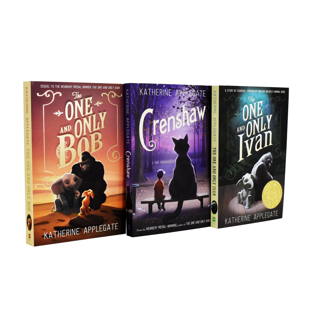 Katherine Applegate One and Only Ivan Series 3 Books Collection - Paperback - Age 7-9 7-9 Harper Collins