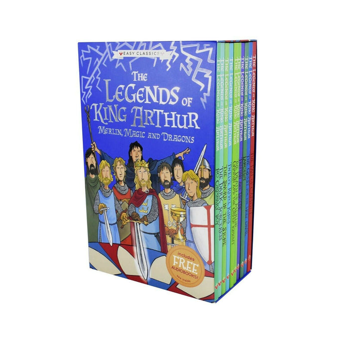 The Legends Of King Arthur Easy Classic 10 Books - Ages 7-9 - Paperback Box Set By Tracey Mayhew 7-9 Sweet Cherry Publishing