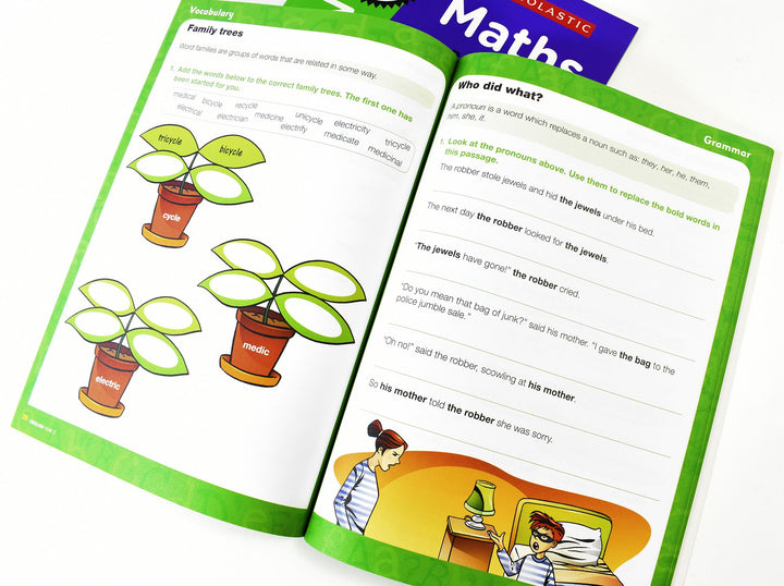 Perfect Practice KS2 English and Maths Year 3 - 2 Books For Age 7-8 Years - Paperback 7-9 Scholastic