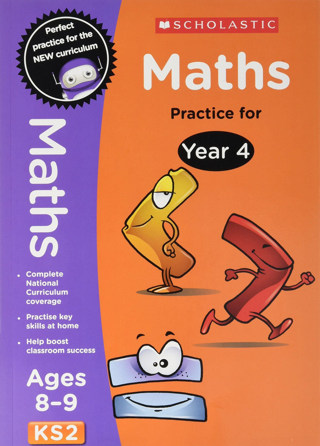 Perfect Practice KS2 English and Maths Year 4 - 2 Books For Age 8-9 Years - Paperback 7-9 Scholastic