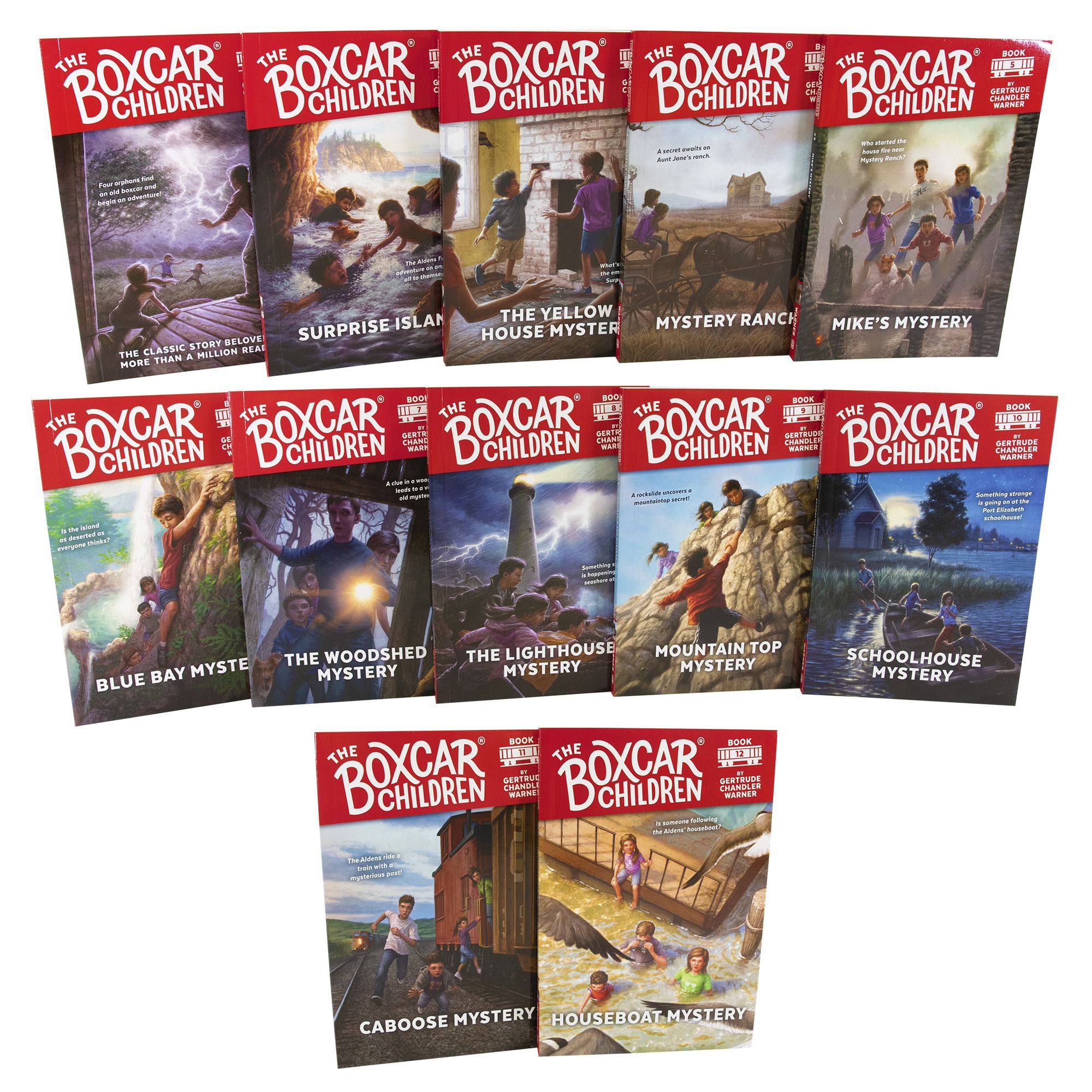 The Boxcar Children Bookshelf 12 Books Collection by Gertrude