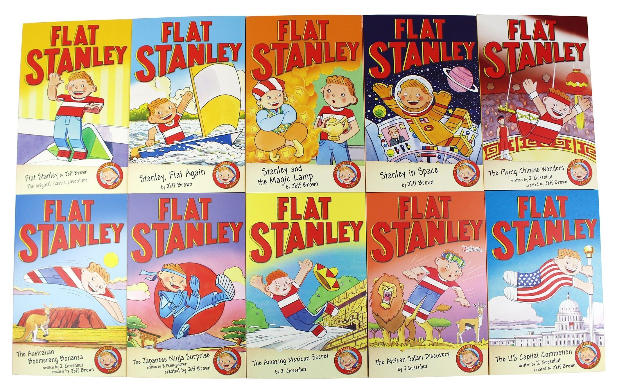 The Flat Stanley Adventure 10 Books Collection Box Set