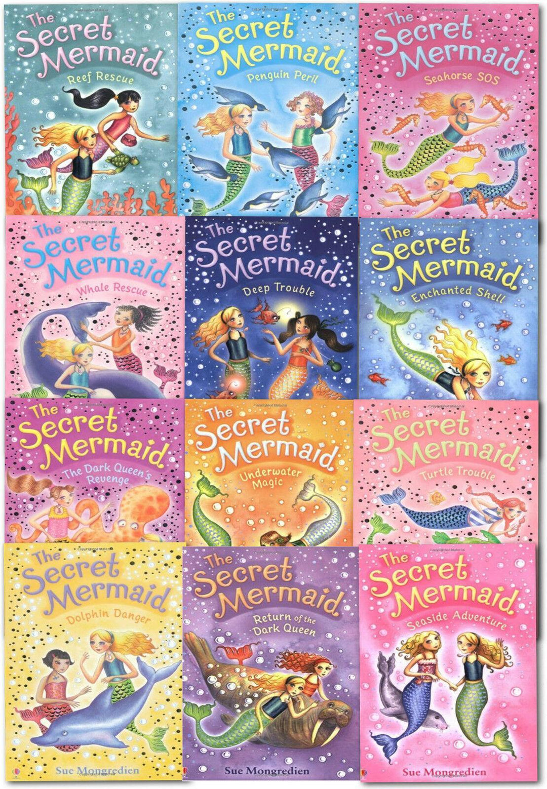 The Secret Mermaid 12 Book Collection - Ages 7-9 - Paperback - Sue Mongredien 7-9 Usborne Publishing