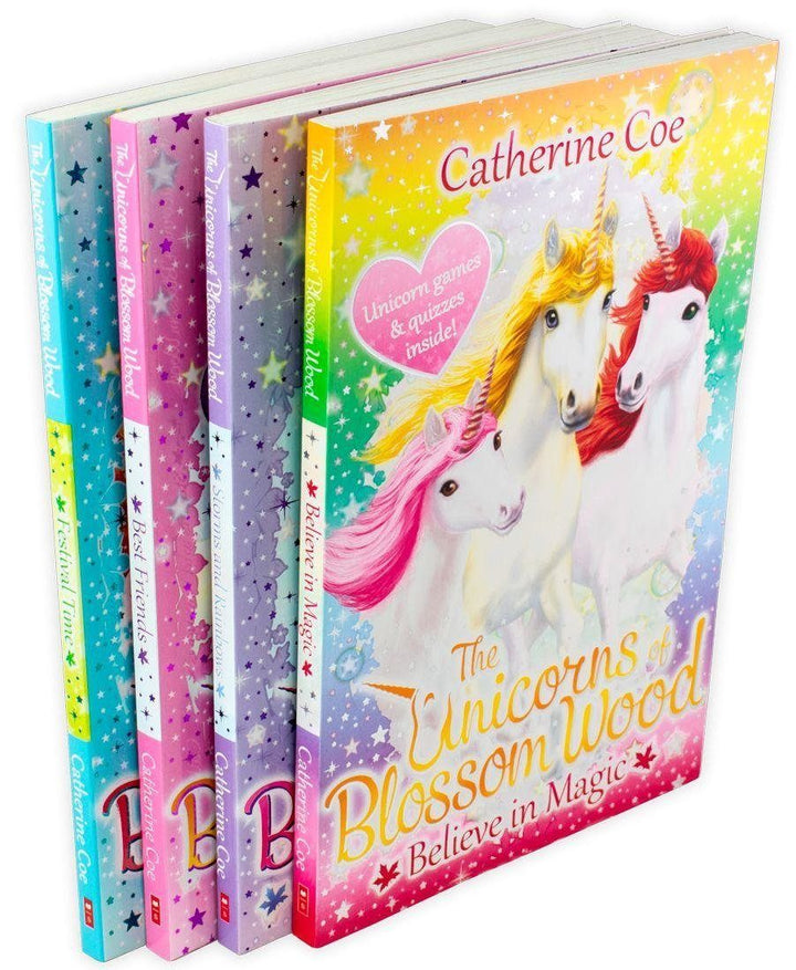 The Unicorns of Blossom Wood 4 Book Set By Catherine Coe- Paperback - Age 5-7 7-9 Scholastic