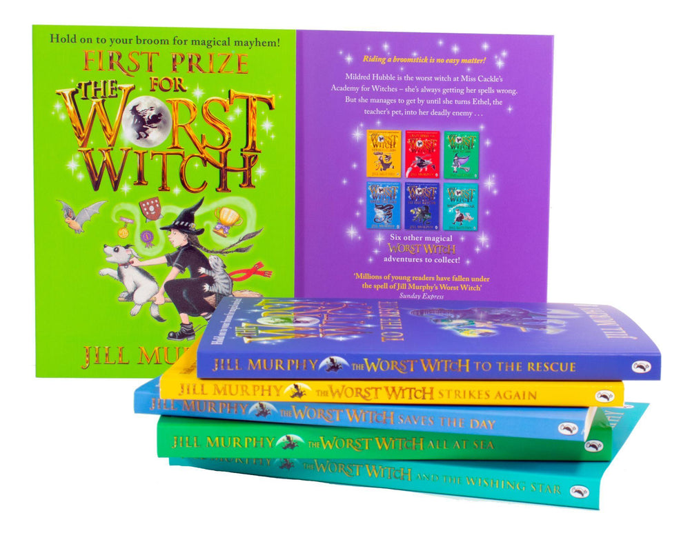 The Worst Witch Complete Adventure 7 Books Collection Set - Ages 7-9 - Paperback - Jill Murphy 7-9 Penguin