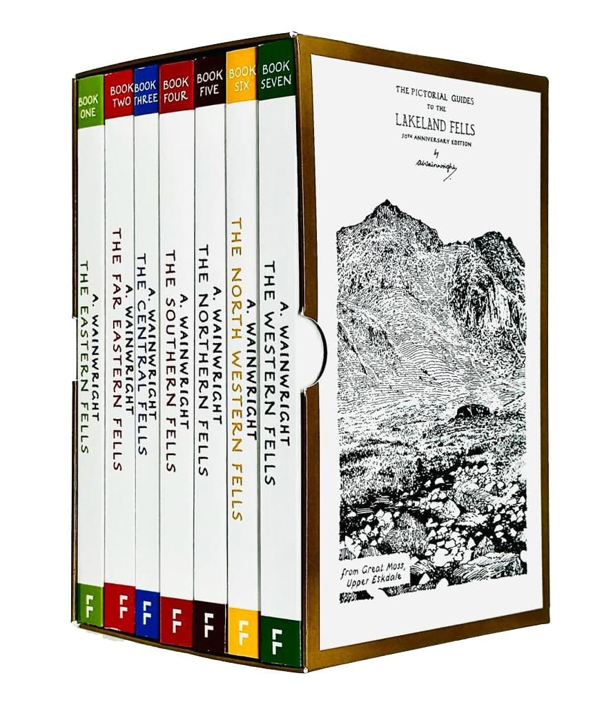 The Pictorial Guides to the Lakeland Fells by Alfred Wainwright: 50th Anniversary Edition 7 Books Box Set - Non-Fiction - Paperback Non-Fiction Frances Lincoln Publishers Ltd