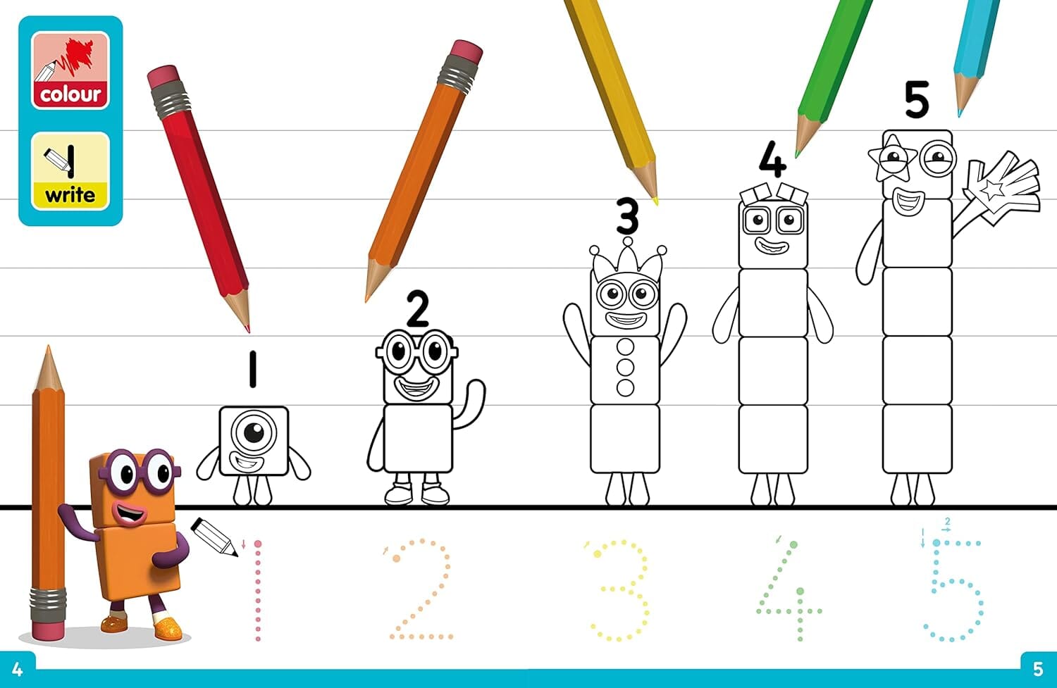 Numberblocks, Colourblocks & Alphablocks Colouring Fun 3 Books