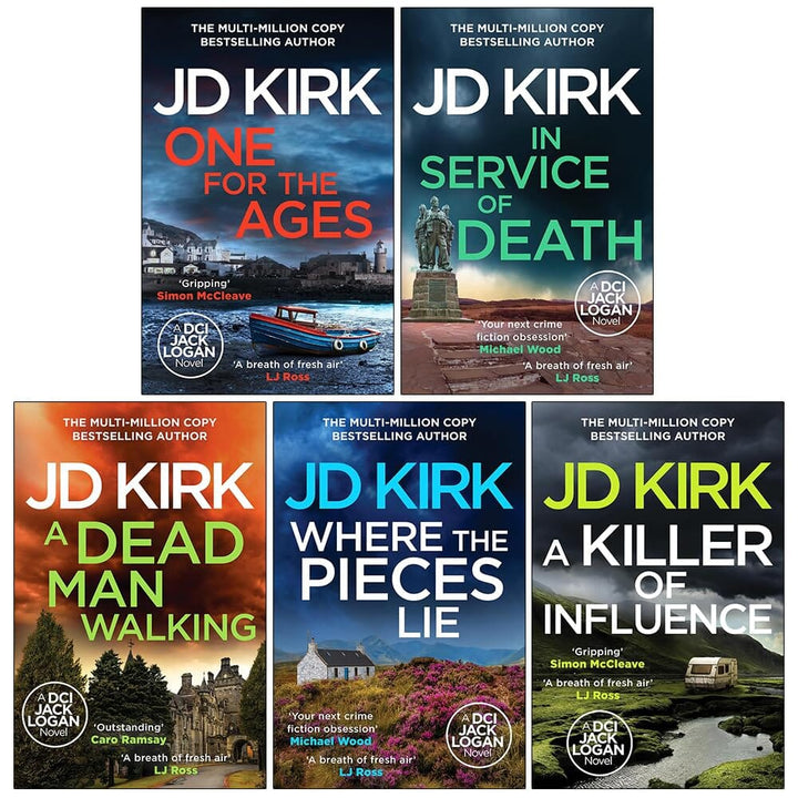 DCI Logan Crime Thrillers (Book 16-20) by JD Kirk 5 Books Collection Set - Fiction - Paperback