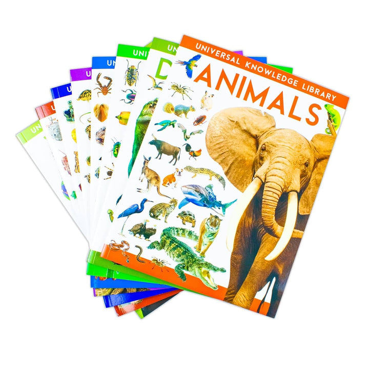 Universal Knowledge Library Series: Animals and Nature 8 Books Collection Set - Ages 7+ - Paperback