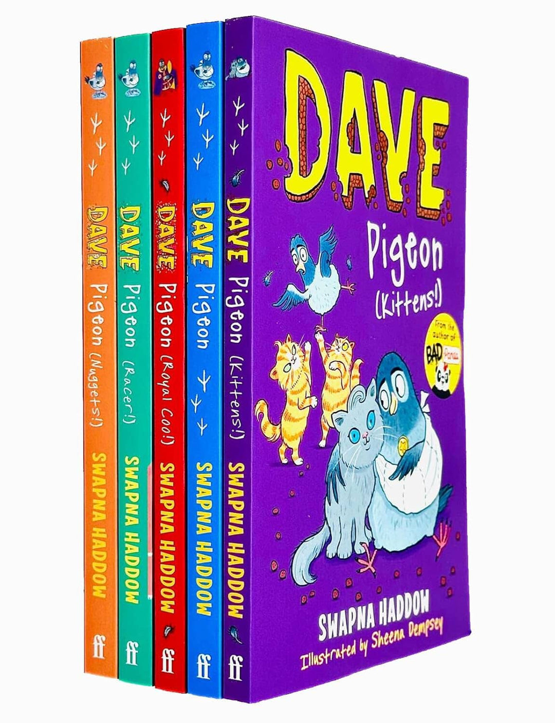 Dave Pigeon Series by Swapna Haddow 5 Books Collection Set - Ages 5-9 - Paperback 5-7 Faber & Faber