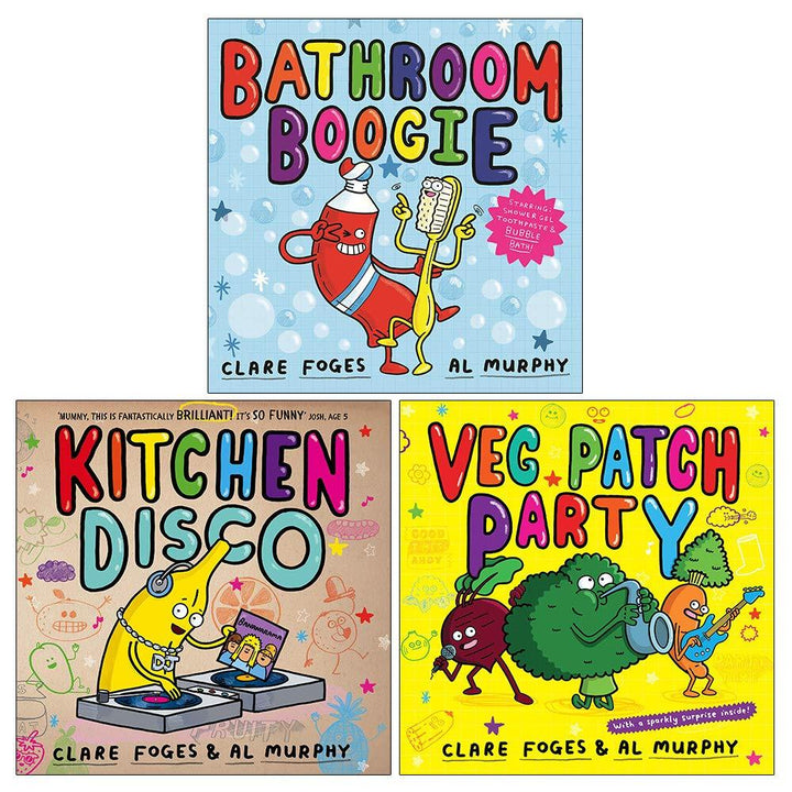 Kitchen Disco by Clare Foges & Al Murphy 3 Picture Books Collection Set - Age 2-5 - Paperback