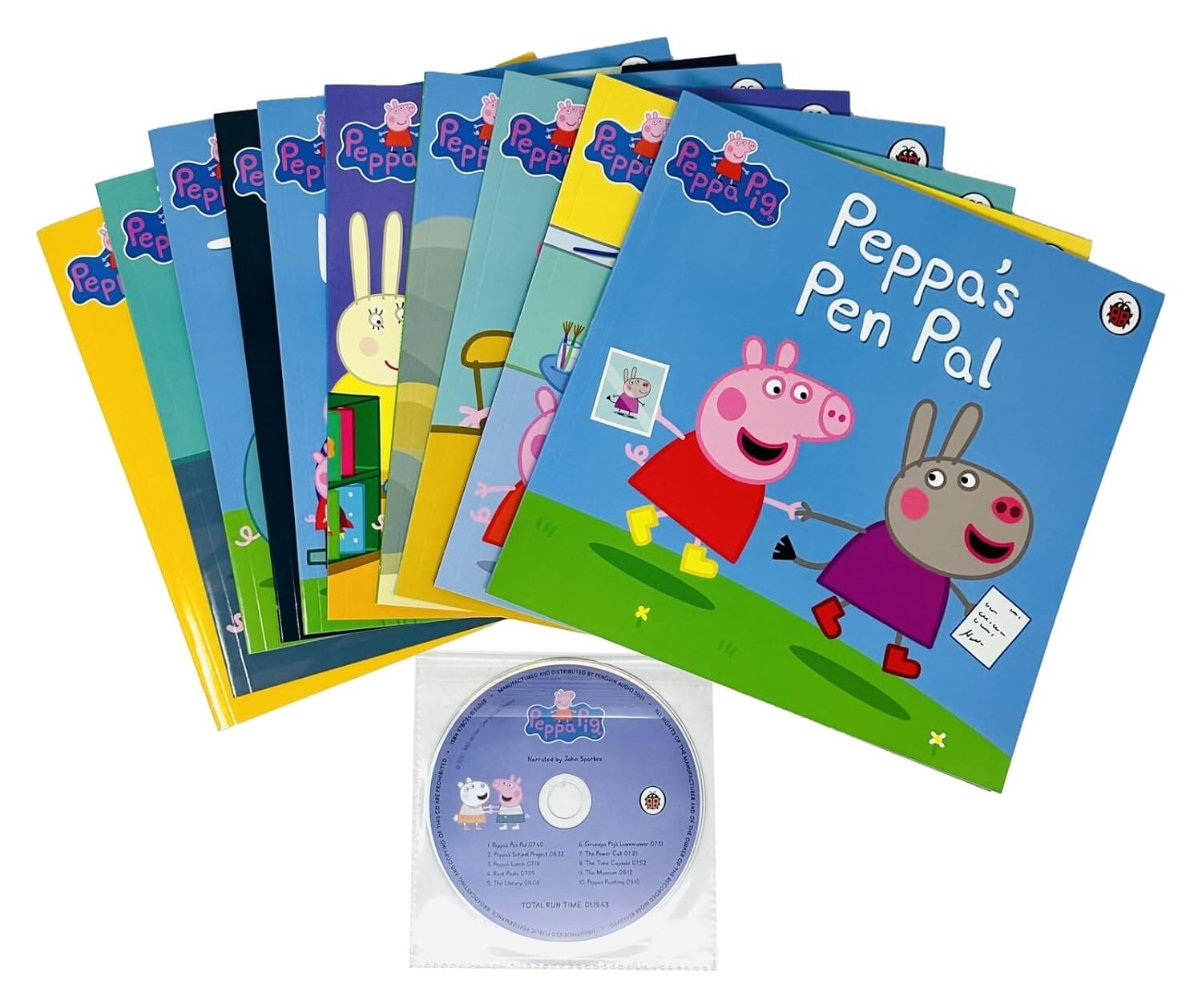 Peppa Pig Collection 10 Books Set in a Purple Bag Set with an