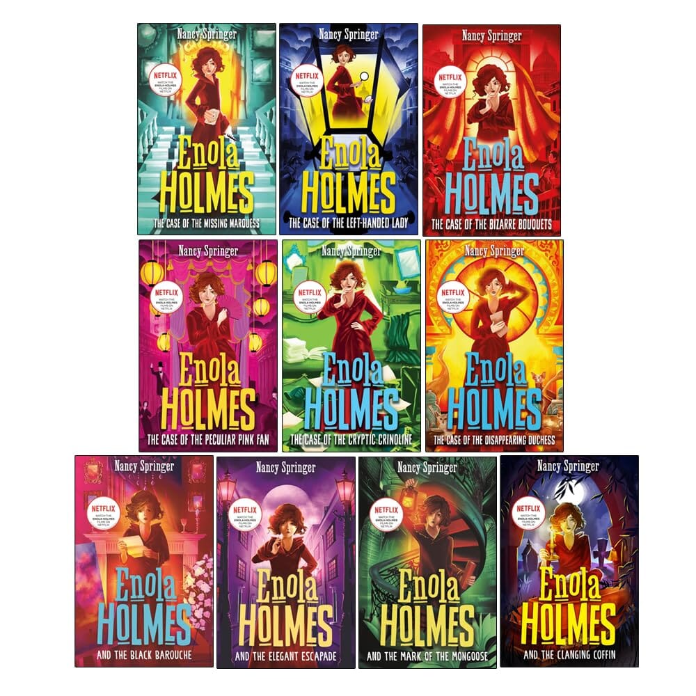 Enola Holmes Mysteries Series By Nancy Springer 10 Books Collection Set - Ages 9+ - Paperback