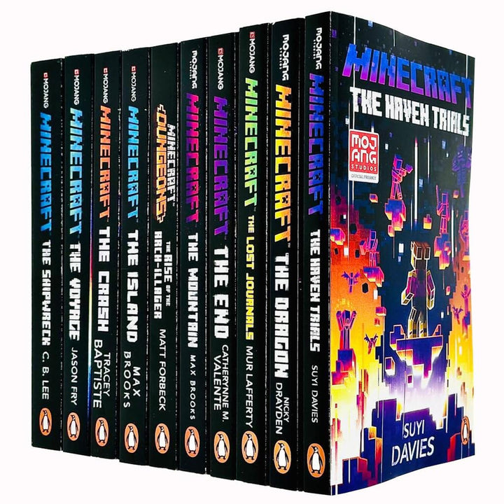 The Official Minecraft Novels: 10 Books Collection Set - Ages 7-11 - Paperback