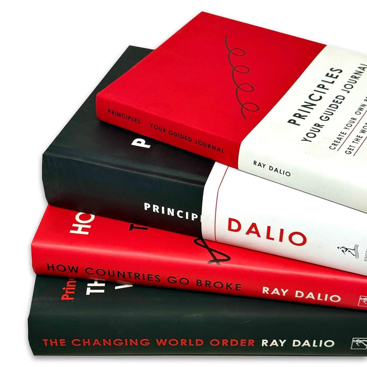 Ray Dalio Collection (Principles: Life and Work, The Changing World Order, How Countries Go Broke & Guided Journal) 4 Books Set - Non Fiction - Hardback
