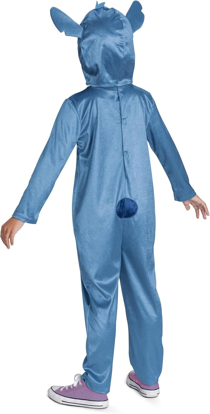 Disney Lilo & Stitch Fancy Dress for Kids: Stitch Jumpsuit for Kids Includes Hood with Dimensional Ears and Soft Fabric