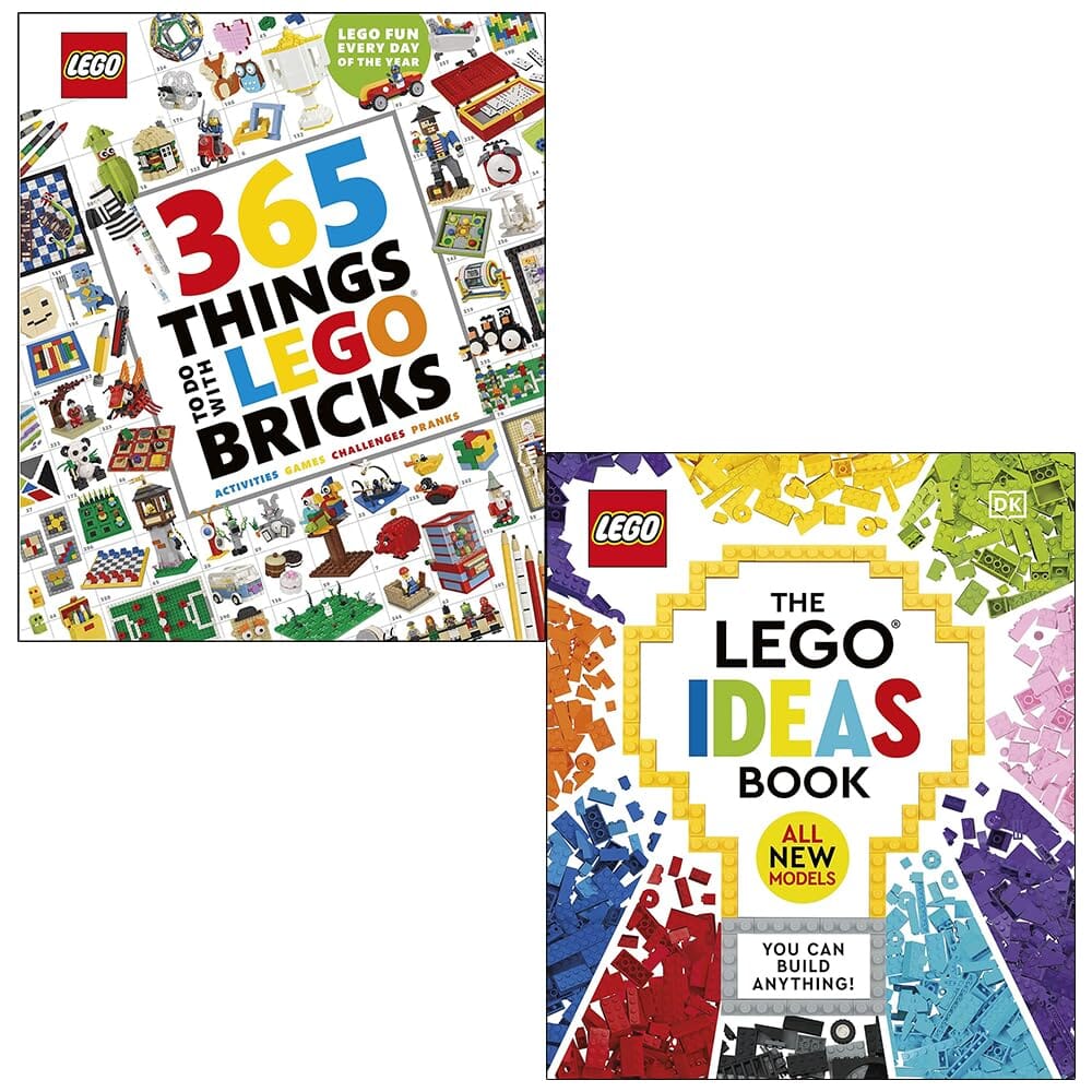 365 Things to Do with LEGO Bricks & LEGO Ideas By Simon Hugo & Tori Kosara 2 Books Collection Set - Ages 7-11 - Hardback 7-9 DK Children