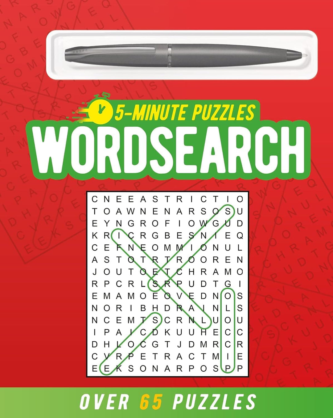 5-Minute Puzzles Wordsearch (includes ball-point pen): Over 65 Puzzles by Eric Saunders - Non Fiction - Paperback