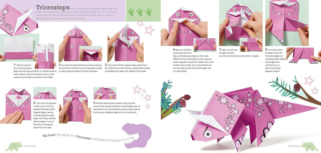 Fun Origami Pets & Dino 2 Books Set By Mari Ono & Hiroaki Takai - Paperback - Age 5-7 5-7 CICO Kidz