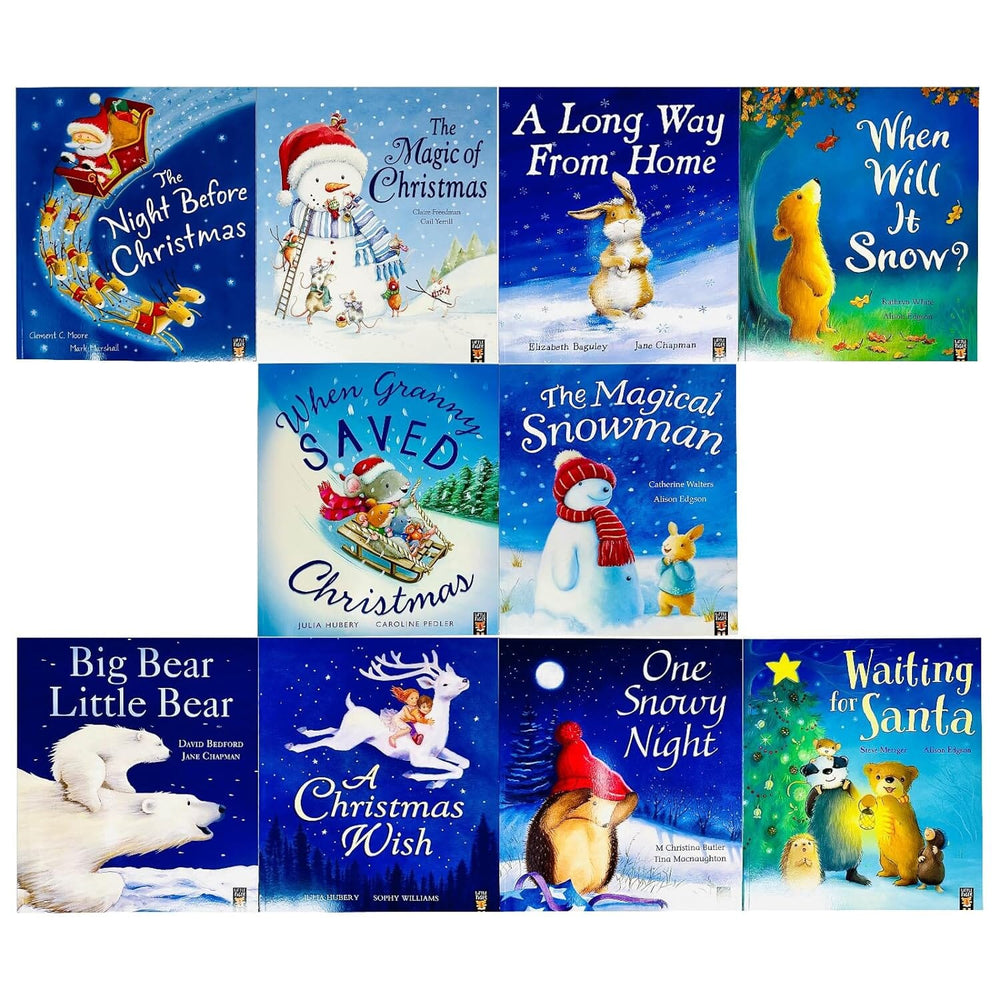 Children's Christmas Storybook 10 Books Collection Set - Ages 3-6 - Paperback 0-5 Little Tiger Press Group