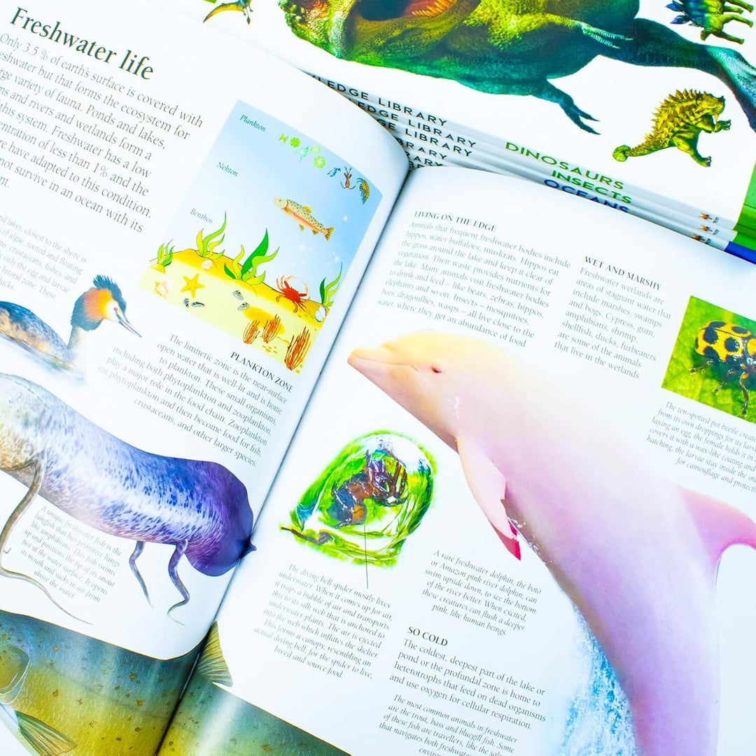 Universal Knowledge Library Series: Animals and Nature 8 Books Collection Set - Ages 7+ - Paperback