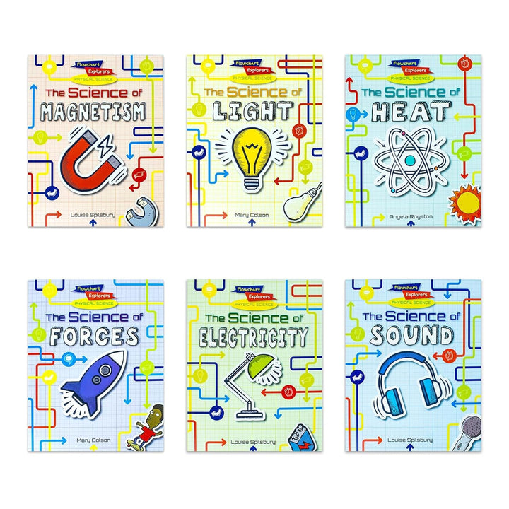 Flowchart Explorers Physical Science Series 6 Books Collection Set - Ages 9-11 - Paperback