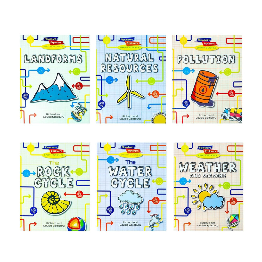 Flowchart Explorers Earth Science Series 6 Books Collection Set - Ages 9-11 - Paperback