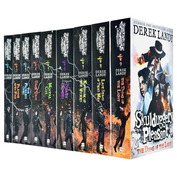 Skulduggery Pleasant by Derek Landy: Books 1-9 Box Set - Ages 11+ - Paperback