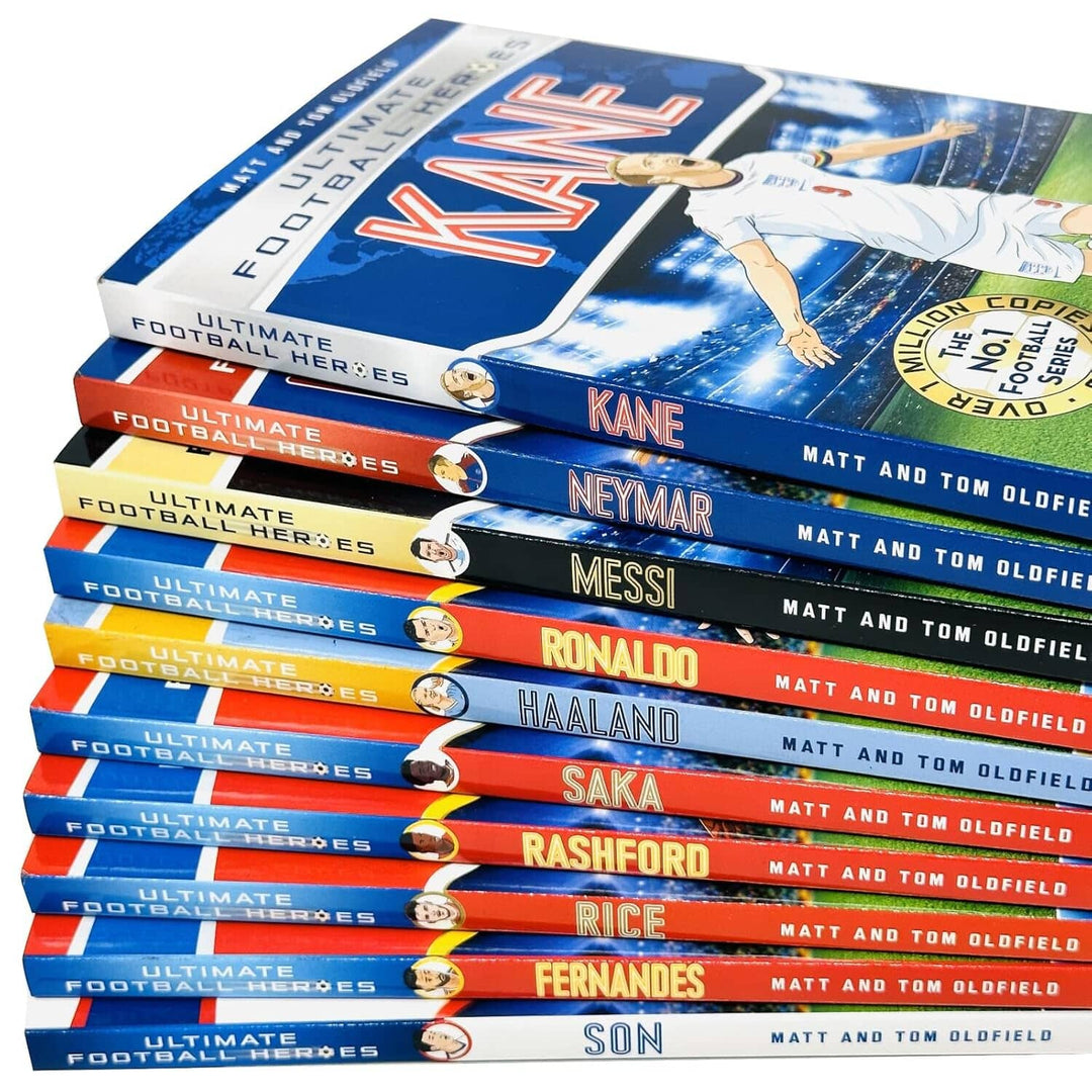 Ultimate Football Heroes Series 1 Collection 10 Books Set By Matt Oldfield, Tom Oldfield - Ages 7+ - Paperback