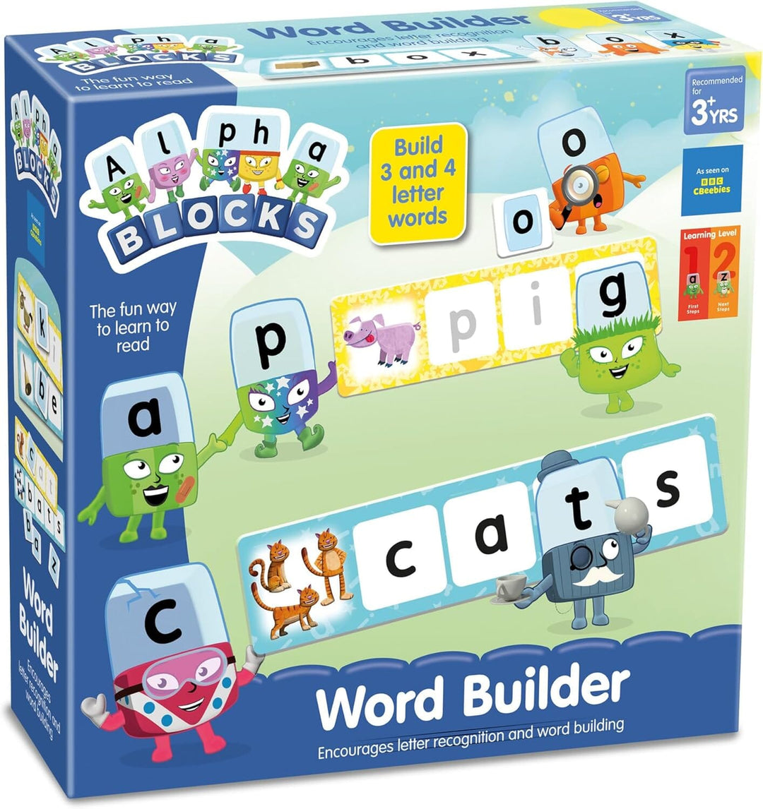 Alphablocks Word Builder (Build 3 and 4 Letter Words) By Trends UK - Ages 3+ - Educational Toys