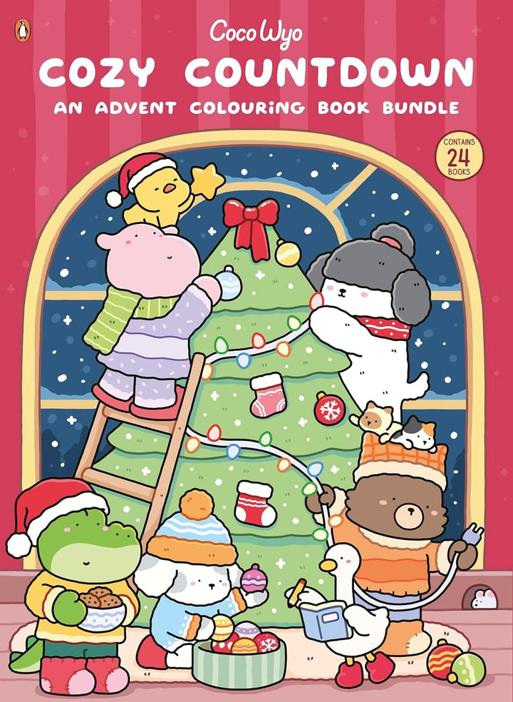 Coco Wyo: Cozy Countdown - An Advent Colouring Book Bundle (Contains 24 Books) - Ages 7+ - Paperback