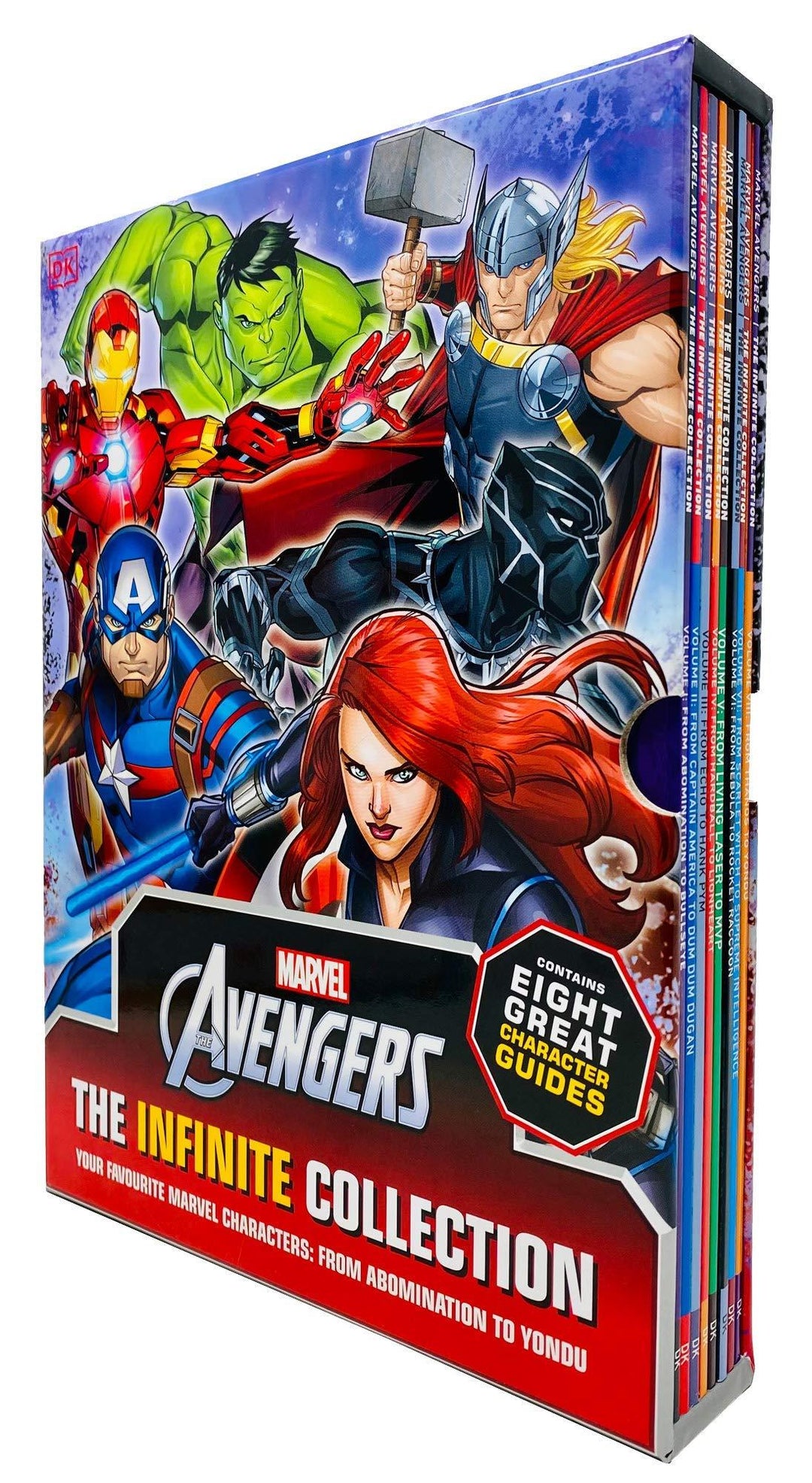 Marvel Avengers The Infinite Collection Character Guides Volume 1 - 8 Books Collection Box - Paperback - Age 5-7 5-7 DK Children