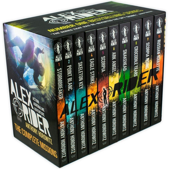 Alex Rider 10 Books Box Set Collection - Spy Fiction - Paperback - Anthony Horowitz 9-14 Walker Books