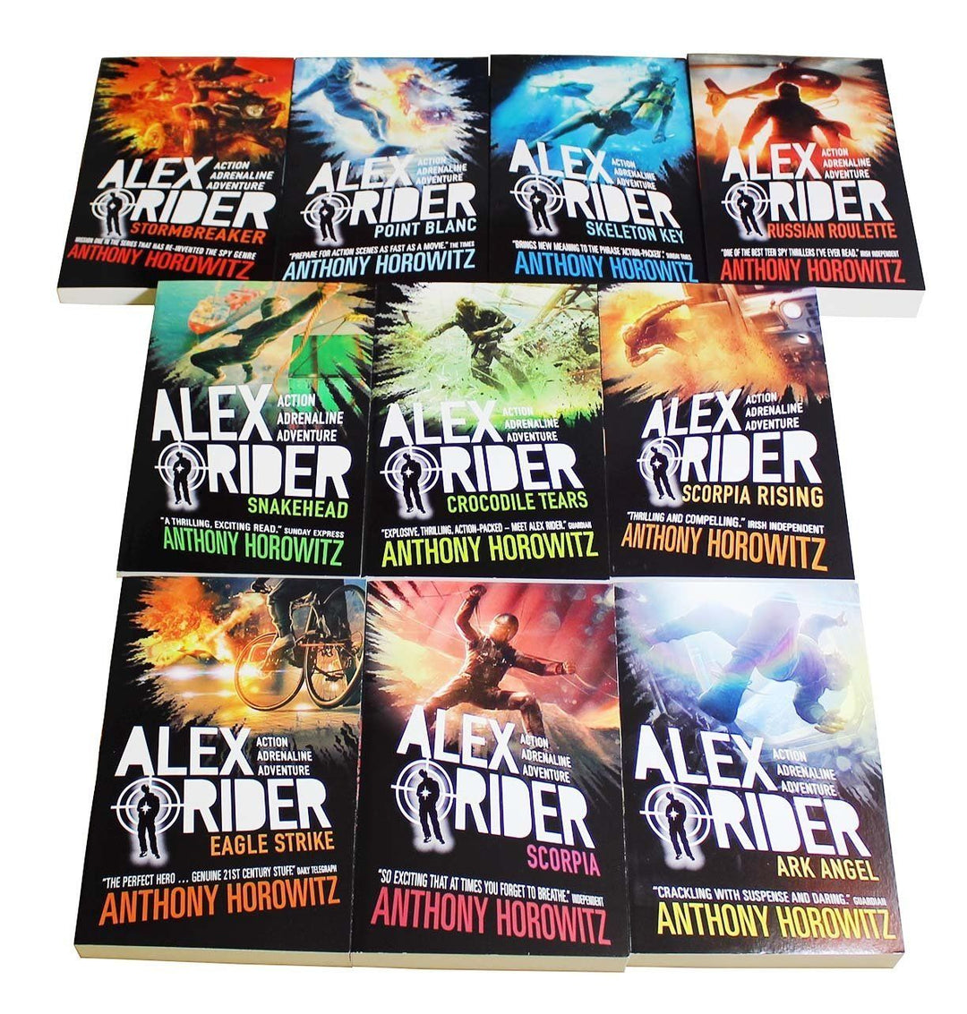 Alex Rider 10 Books Box Set Collection - Spy Fiction - Paperback - Anthony Horowitz 9-14 Walker Books