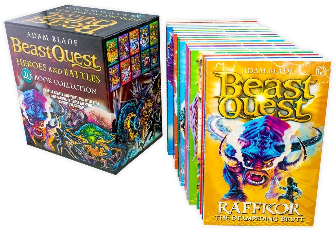 Beast Quest Heroes and Battles 20 Book Collection - Ages 9-14 - Paperback - Adam Blade 9-14 Orchard Books