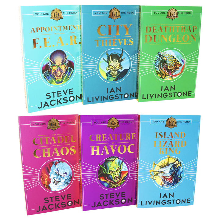 Fighting Fantasy You Are Hero 6 Books - Fantasy - Paperback - Steve Jackson & Ian Livingstone 9-14 Scholastic