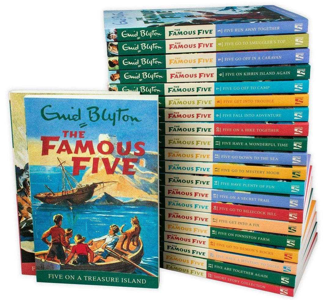 The Complete Famous Five Library 22 Books - Ages 9-14 - Paperback - Enid Blyton 9-14 Hodder