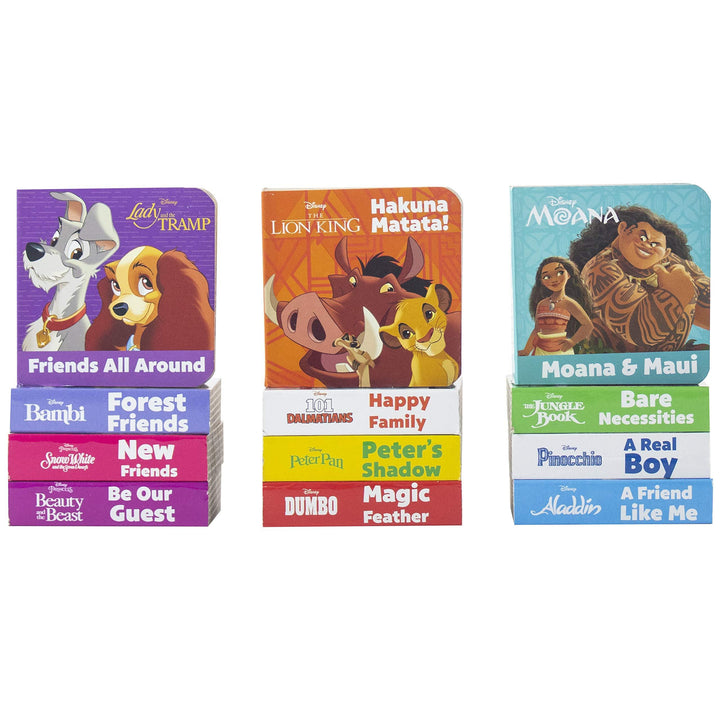 My First Library Disney Best Friends Lion King, Moana, and more 12 Board Books By Disney - Age 0-5 0-5 P I Kids