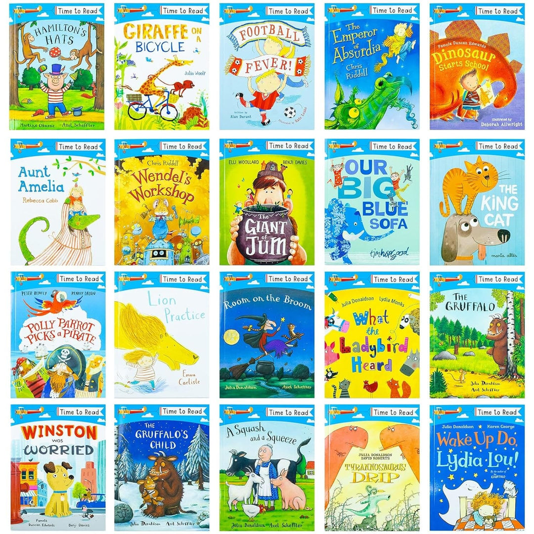 Time To Read Collection 20 Books Set By Julia Donaldson & Lydia Monks - Ages 3+ - Paperback 0-5 Pan Macmillan