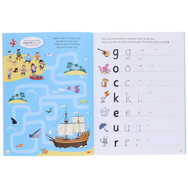 Starting to Read with Phonics: 8 Story Books (Plus 1 Activity Book & My Alphabet Chart) Collection Box Set - Ages 4+ - Paperback 5-7 Usborne Publishing Ltd