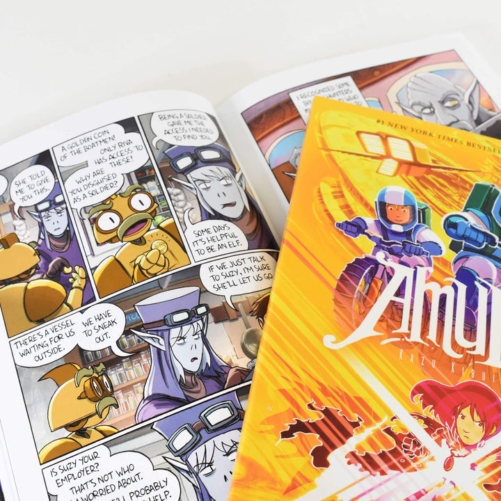 Amulet 8 Books Graphic Novel Box Set Illustrated by Kazu Kibuishi - Paperback - Age 9-14 9-14 Scholastic