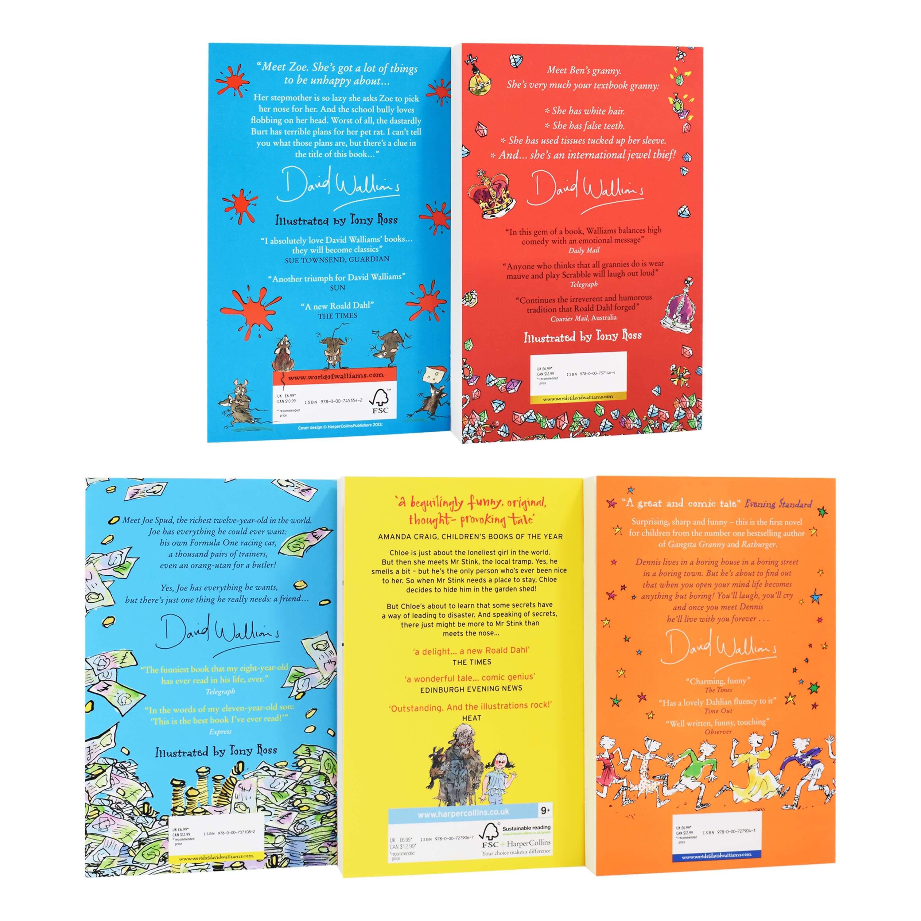 The World of David Walliams - 5 Books – American Bookworm