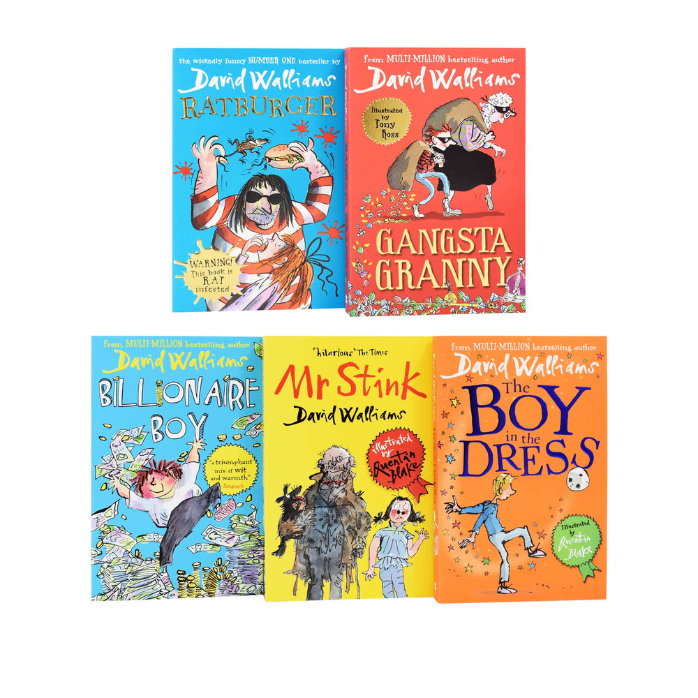 The World Of David Walliams 5 Books Children Collection Box Set - Ages 7-9 - Paperback 7-9 Harper Collins