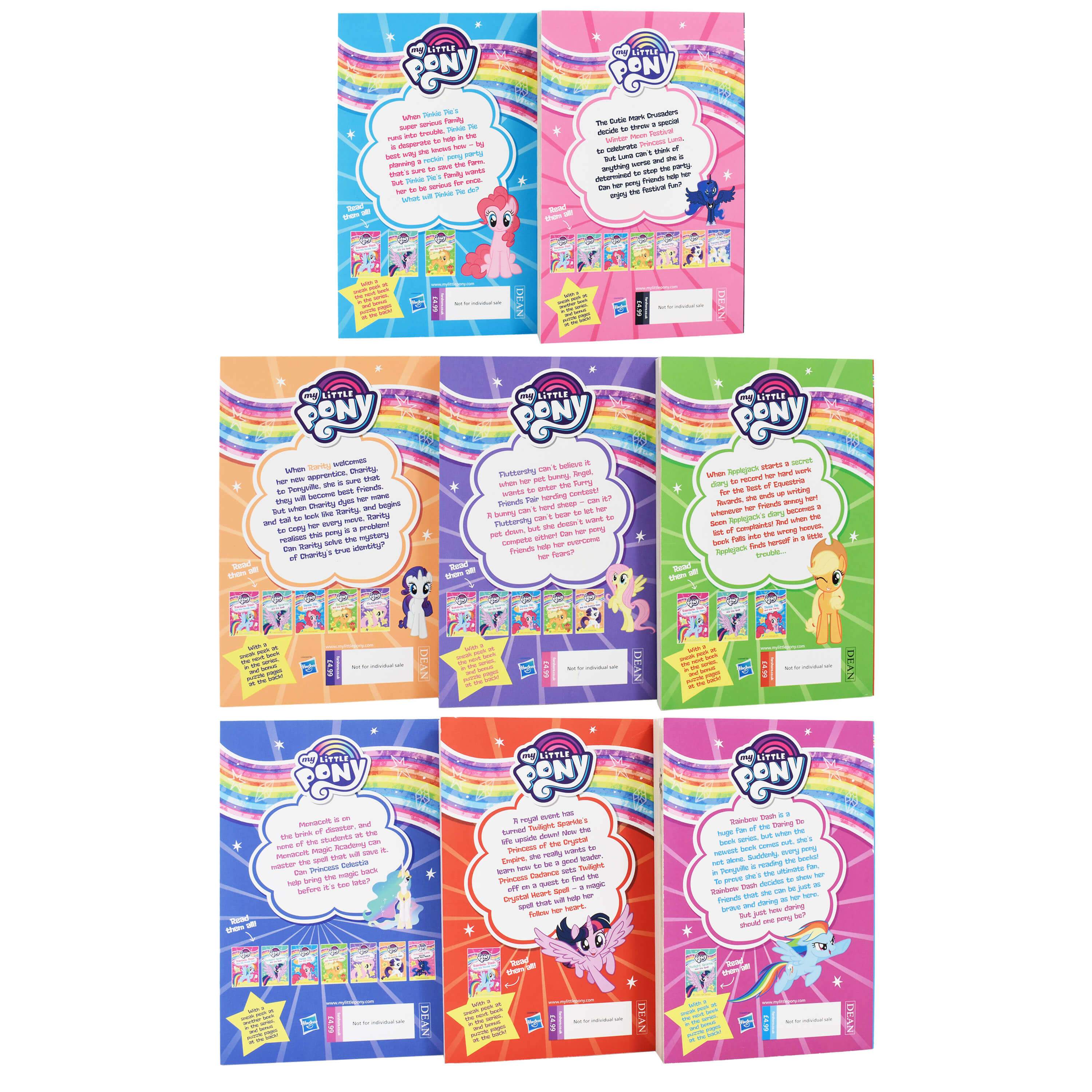 My Little Pony 8 Books (A Story From Equestria) - Ages 5-7