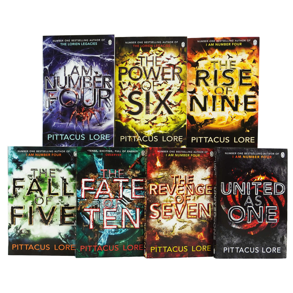 The Lorien Legacies Series 7 Books Set by Pittacus Lore - Ages 13+ - Paperback Young Adult Penguin