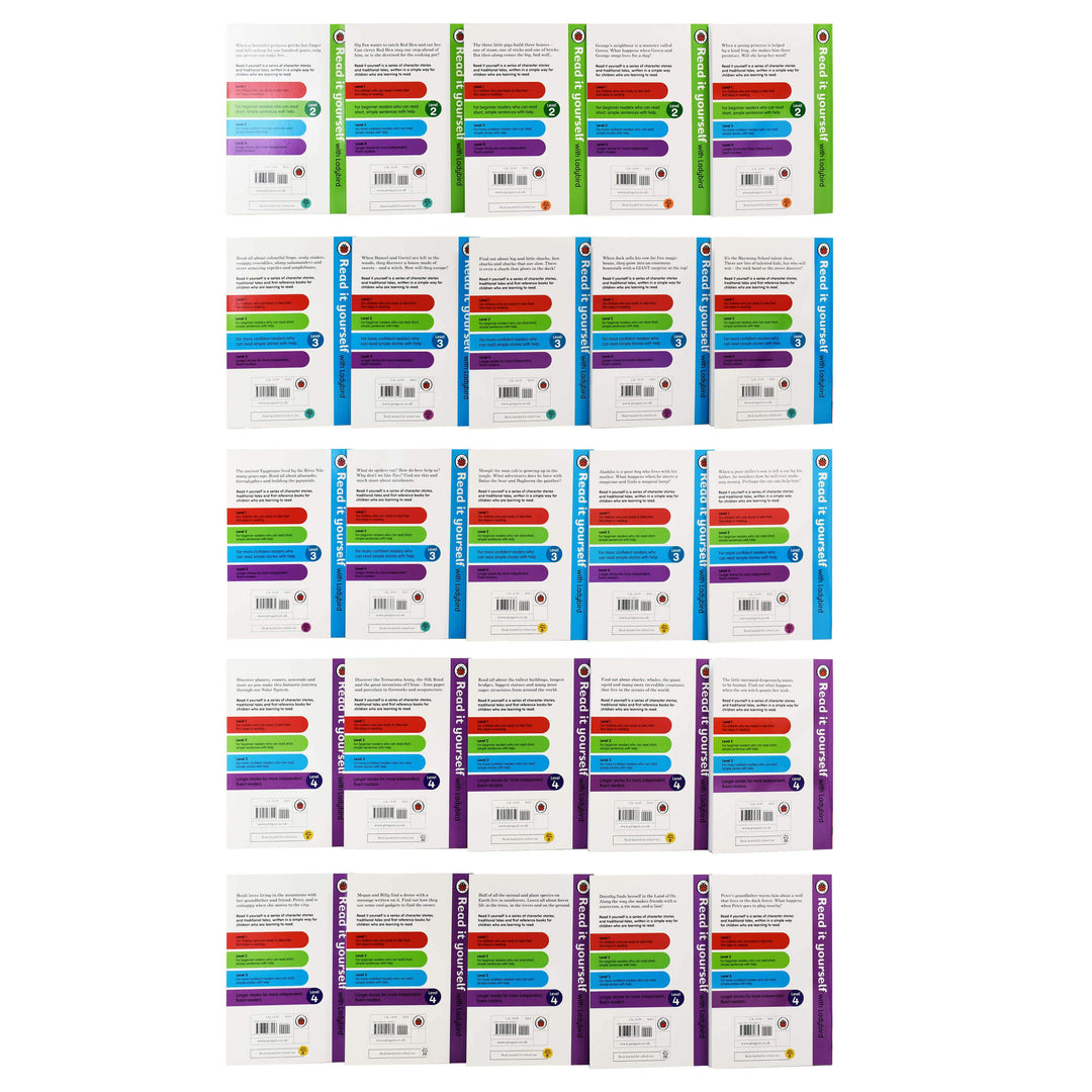 Read It Yourself With Ladybird (Level 1-4) 50 Books - Ages 5-7 - Paperback