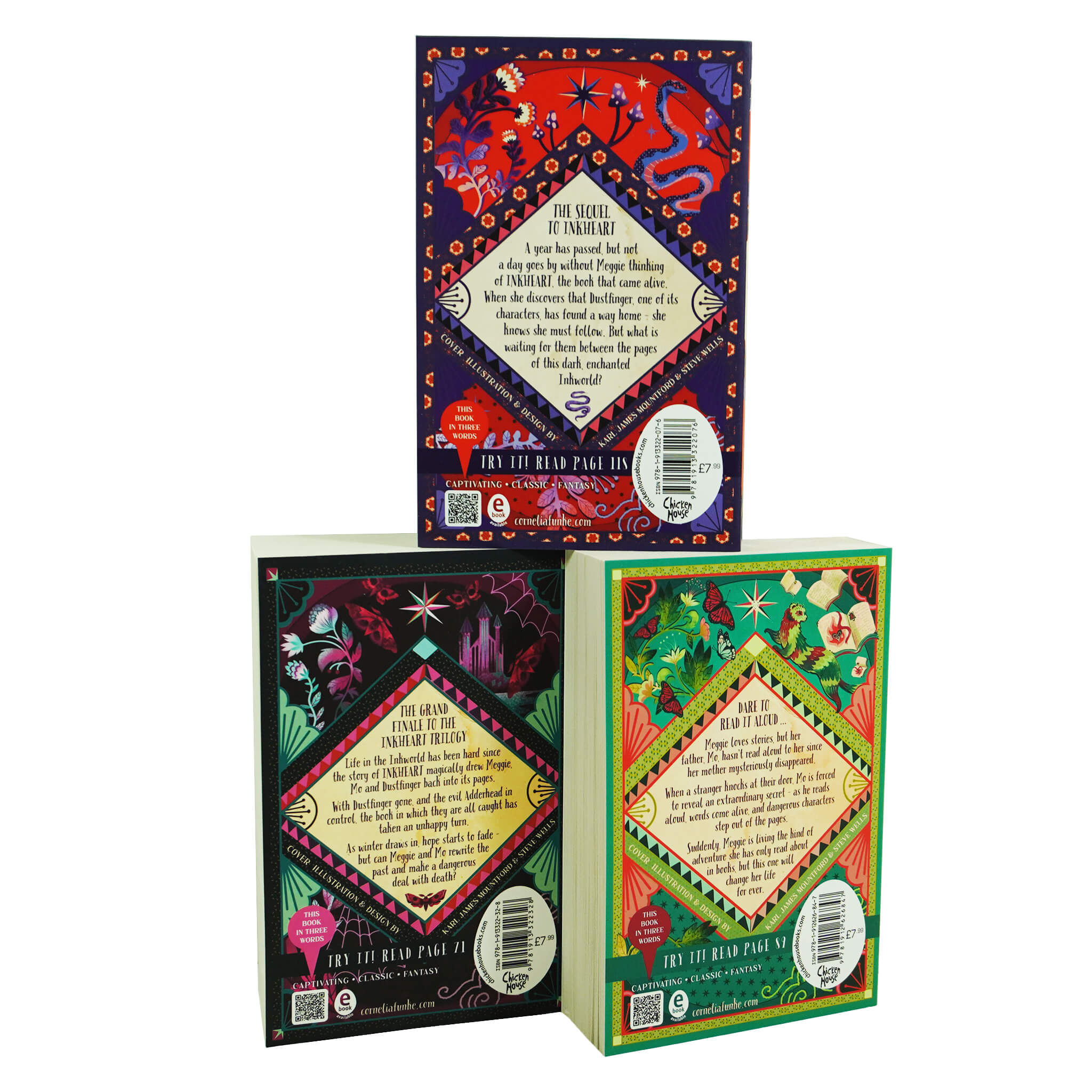 Inkheart Trilogy By Cornelia Funke Collection 3 Book Set - Ages 8