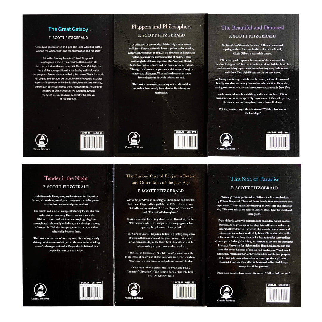 The F. Scott Fitzgerald's 6 Books Collection Box Set - Fiction - Paperback